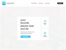 Tablet Screenshot of nearlist.com